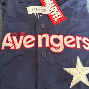 Marvel Avengers Captain America Boxlunch Baseball Jersey size 3XL